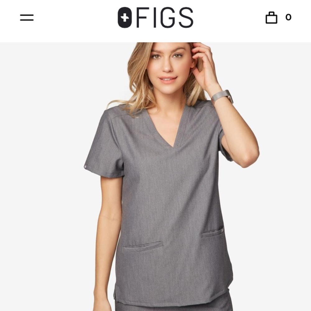 Figs Scrub Top Casma 3 pocket
